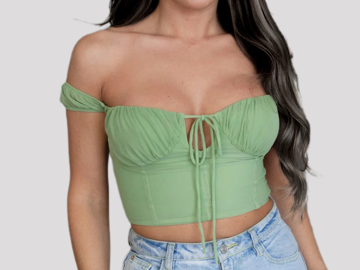 Off Shoulder Cropped Top