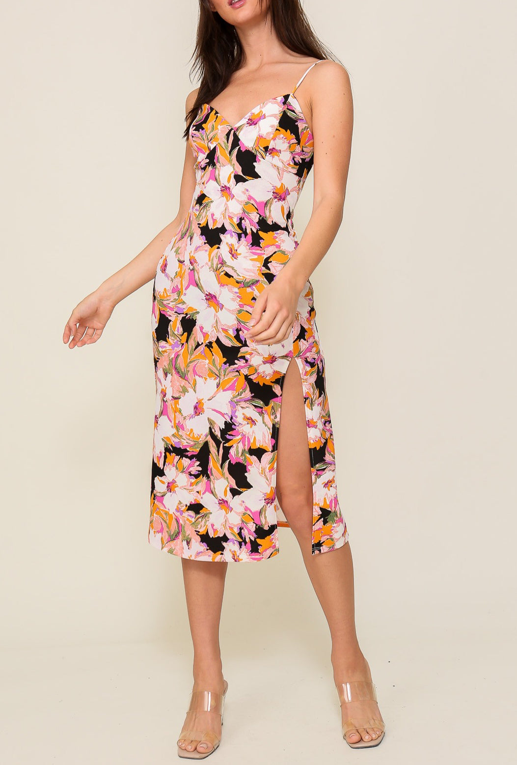 Floral Summer Midi Dress