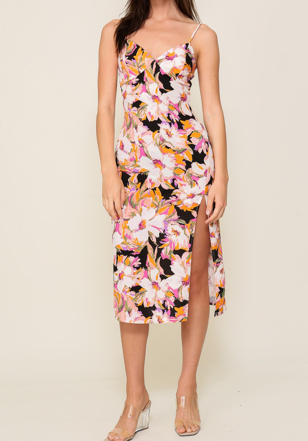 Floral Summer Midi Dress