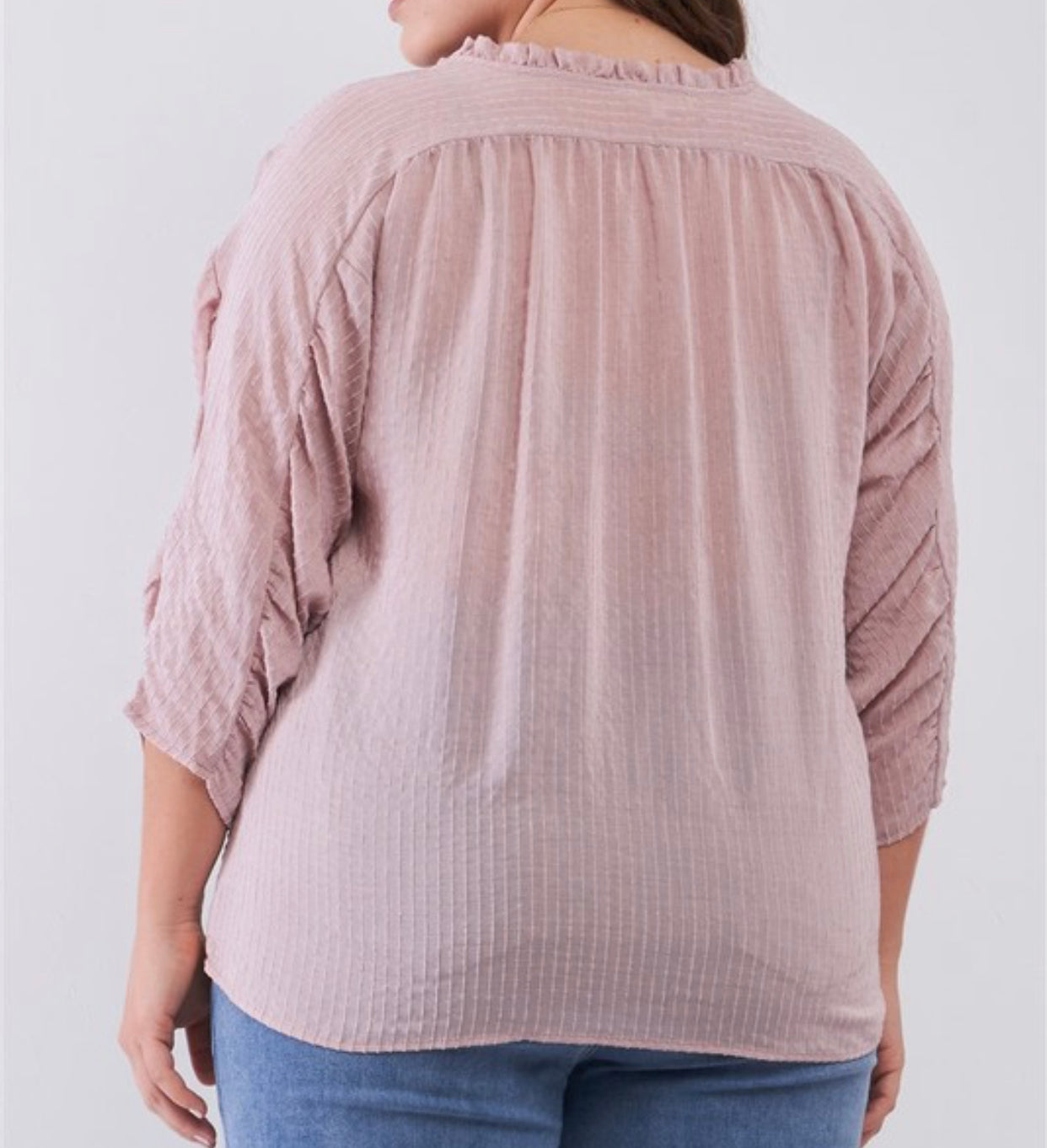 Light Pink Plus Top