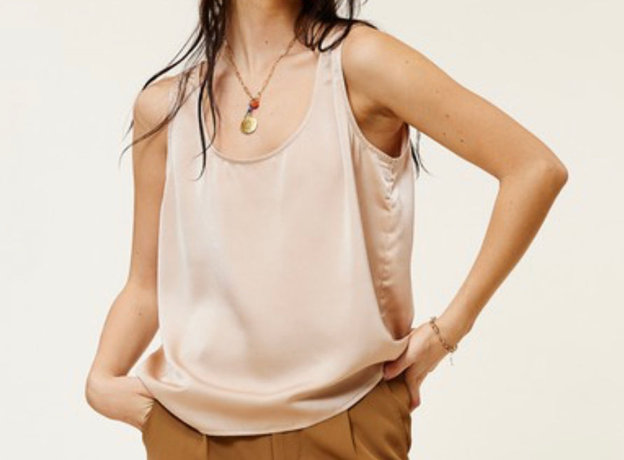 Silky Nude Top