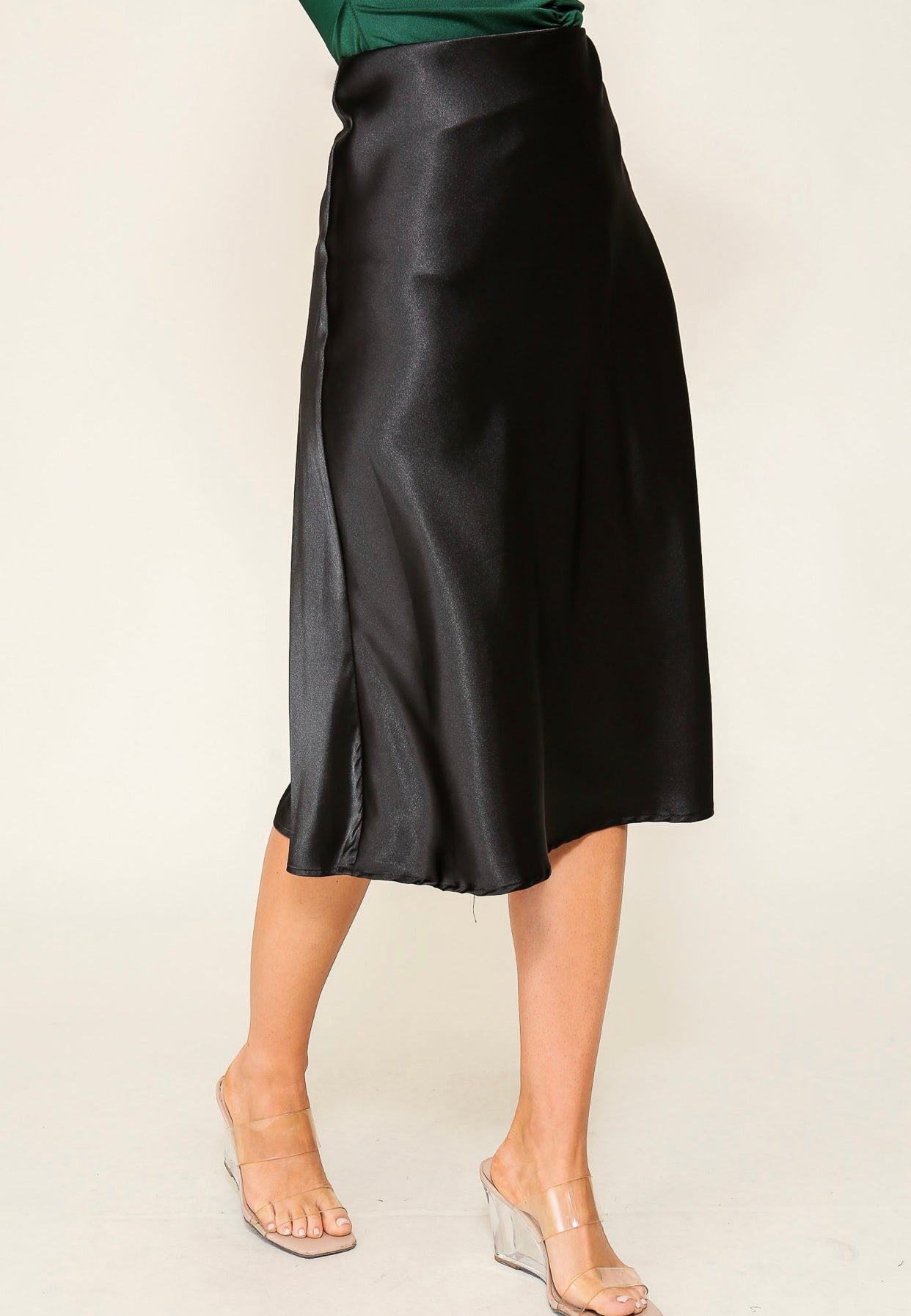 High Waisted Flare Skirt