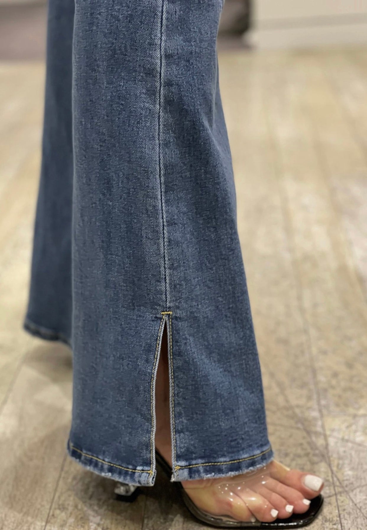 Side Slit Flare Jeans (Tall)