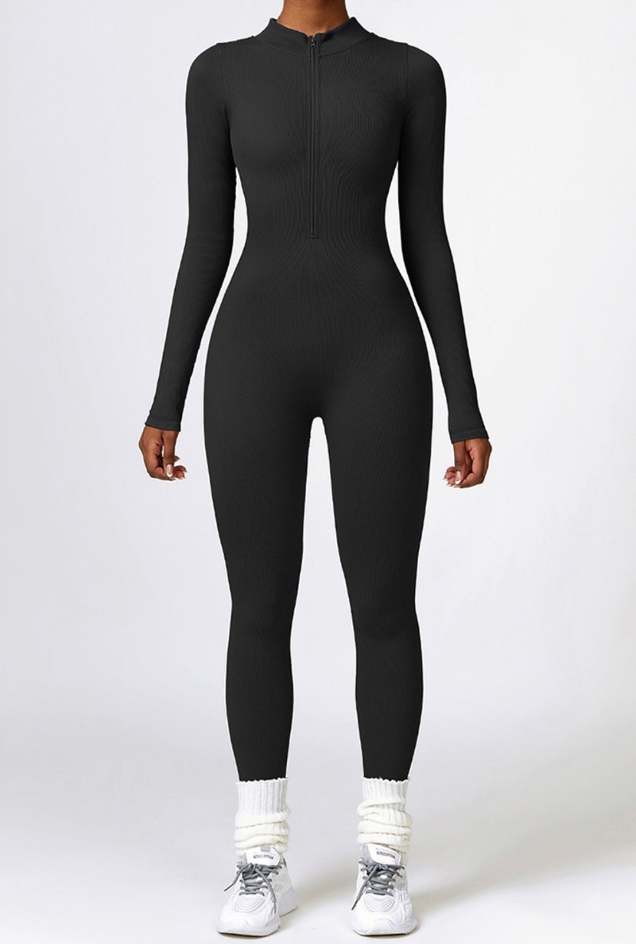 Body Shaping Long-Sleeved Sports Jumpsuit