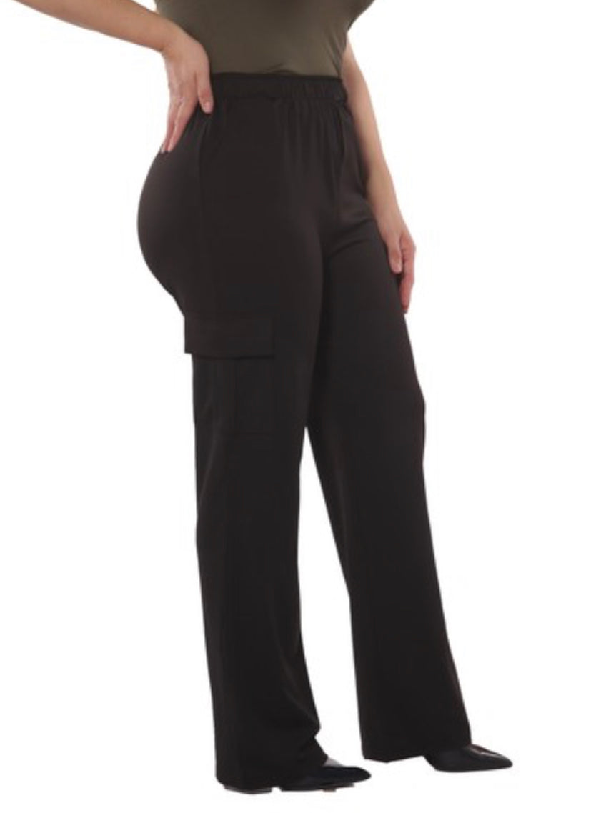 Plus Size Straight Leg Cargo Pants