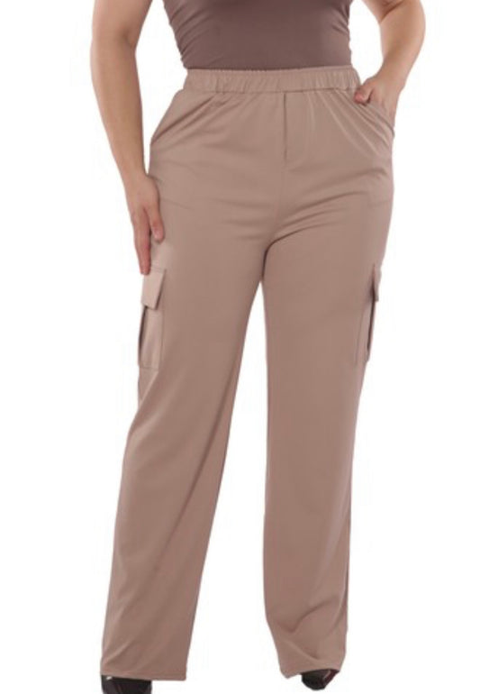 Plus Size Straight Leg Cargo Pants