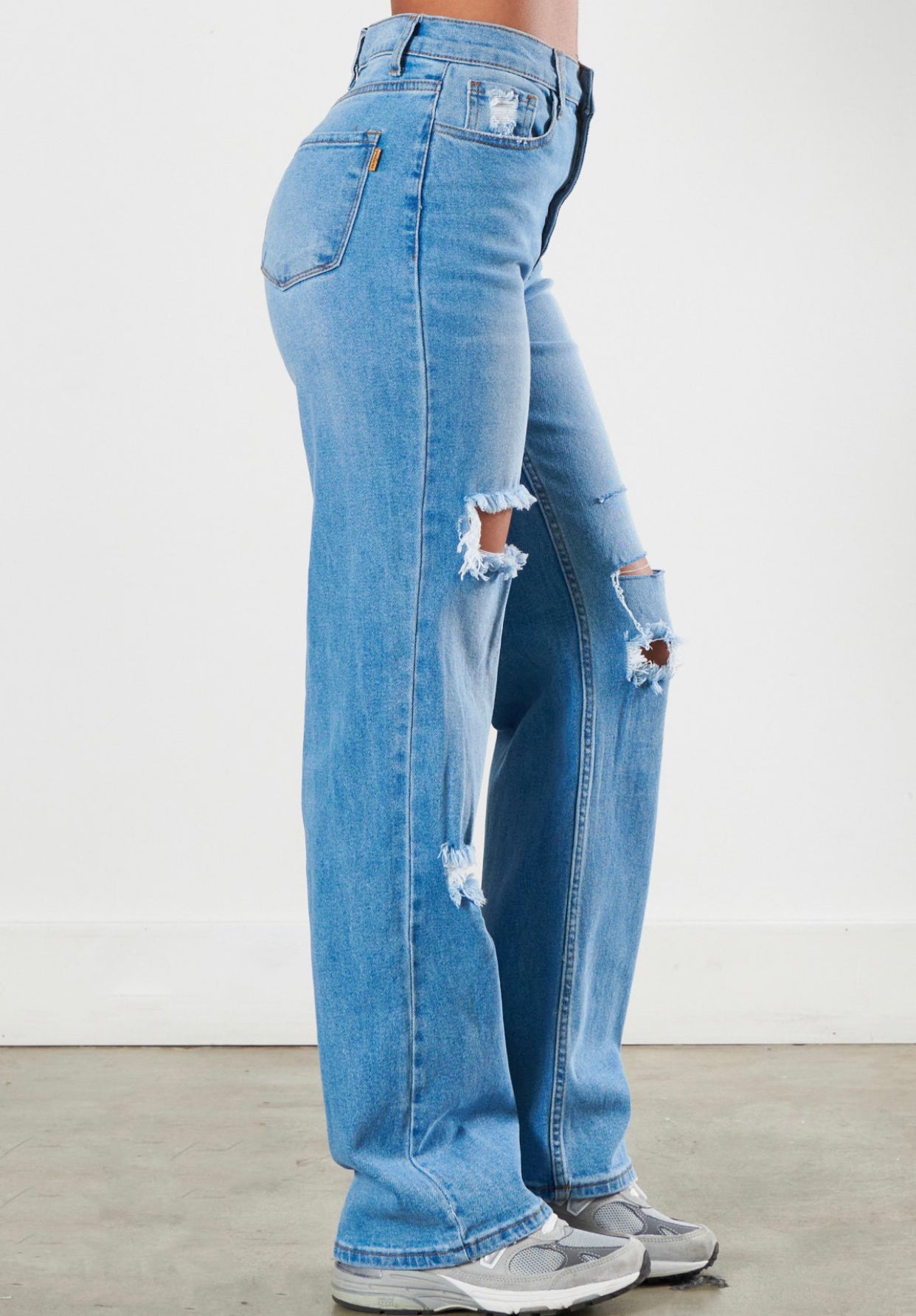 High Waisted  Wide Leg Jeans