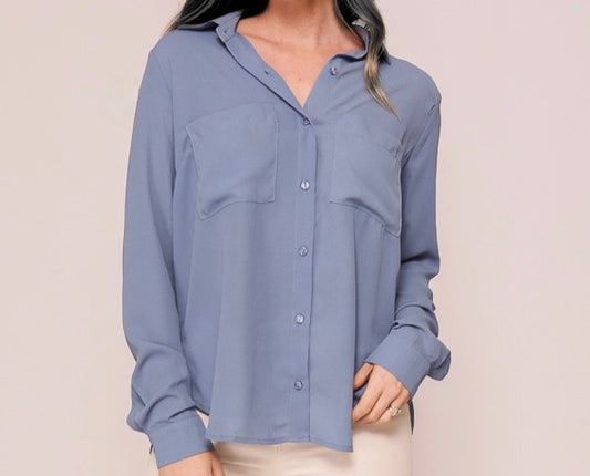 Long Sleeve Button Down Top