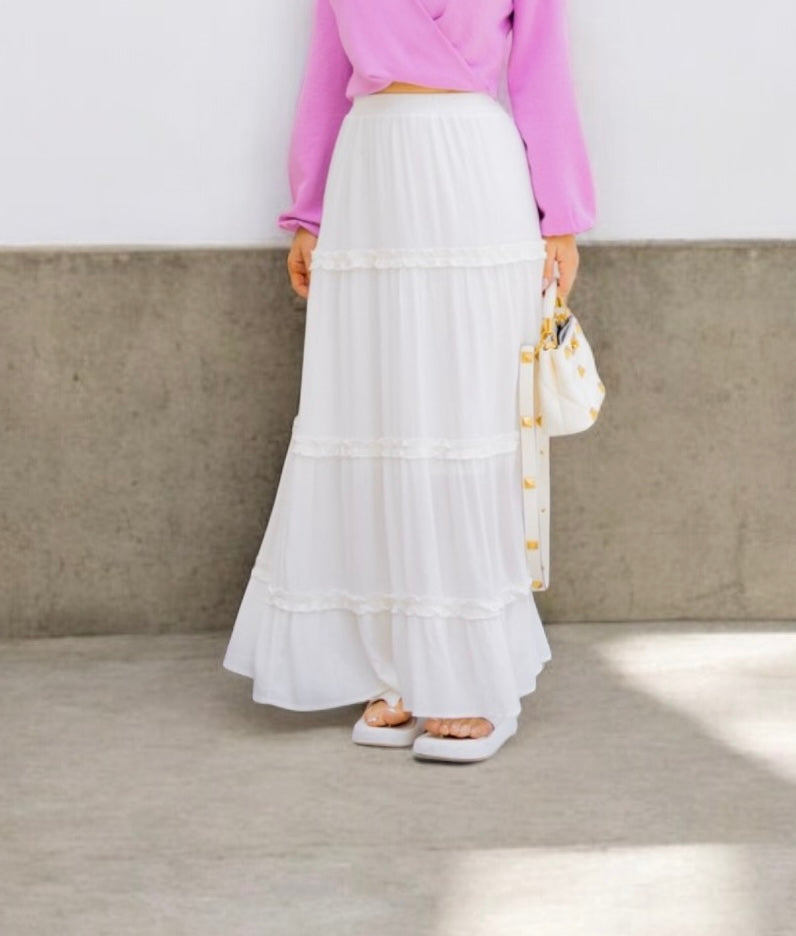 Solid Maxi Skirt